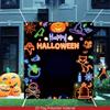 2D Happy Halloween Neon Backdrop Photography Background