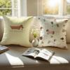 CUTE Dachshunds Cushion Cover Pillowcase Antidustmite Invisible Zipper Short Plush Sofa Cushion