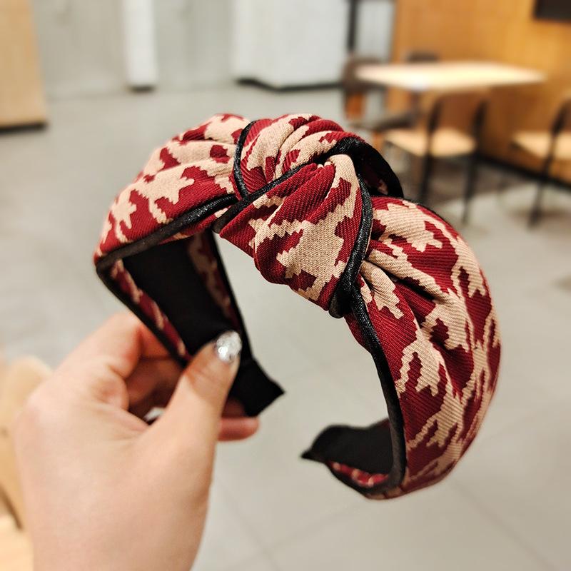 Spring Summer Women Beautiful Print Cloth Knotted Hairbands Fashion Girls Hair Hoop Accessories