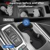 Auovo Cup Holder Erts Coaster Compatible With Honda Accord 2018     Silicone Cup Mat Pad Car Interior Decoration (2-Pcs Kit, Black)