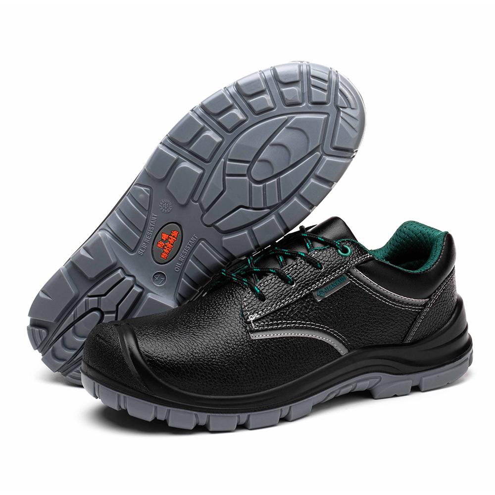 JK6577 2025 Wholesale Safety Shoes for Men Puncture-proof Anti-smashing Steel Toe Work Boots Black Construction Sports Shoes
