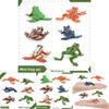 Miniature Frog Animal Model Pvc Desktop Decor For Kids Learning And Collecting