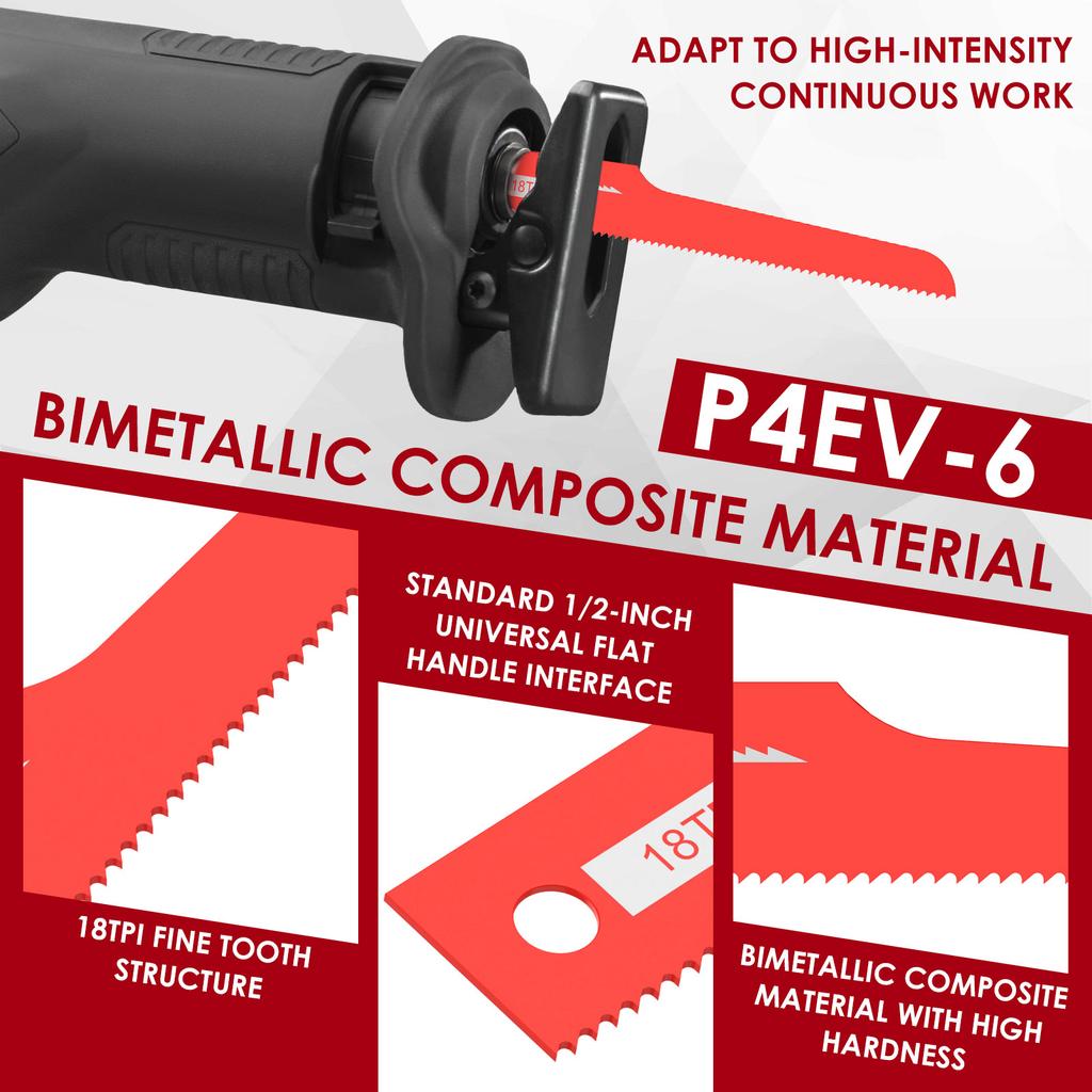 Air Reciprocating Saw Blade Versatile Wear Resistant High Hardness Bi Metal Air Saw Blade for Automotive Part Metal Fabricating