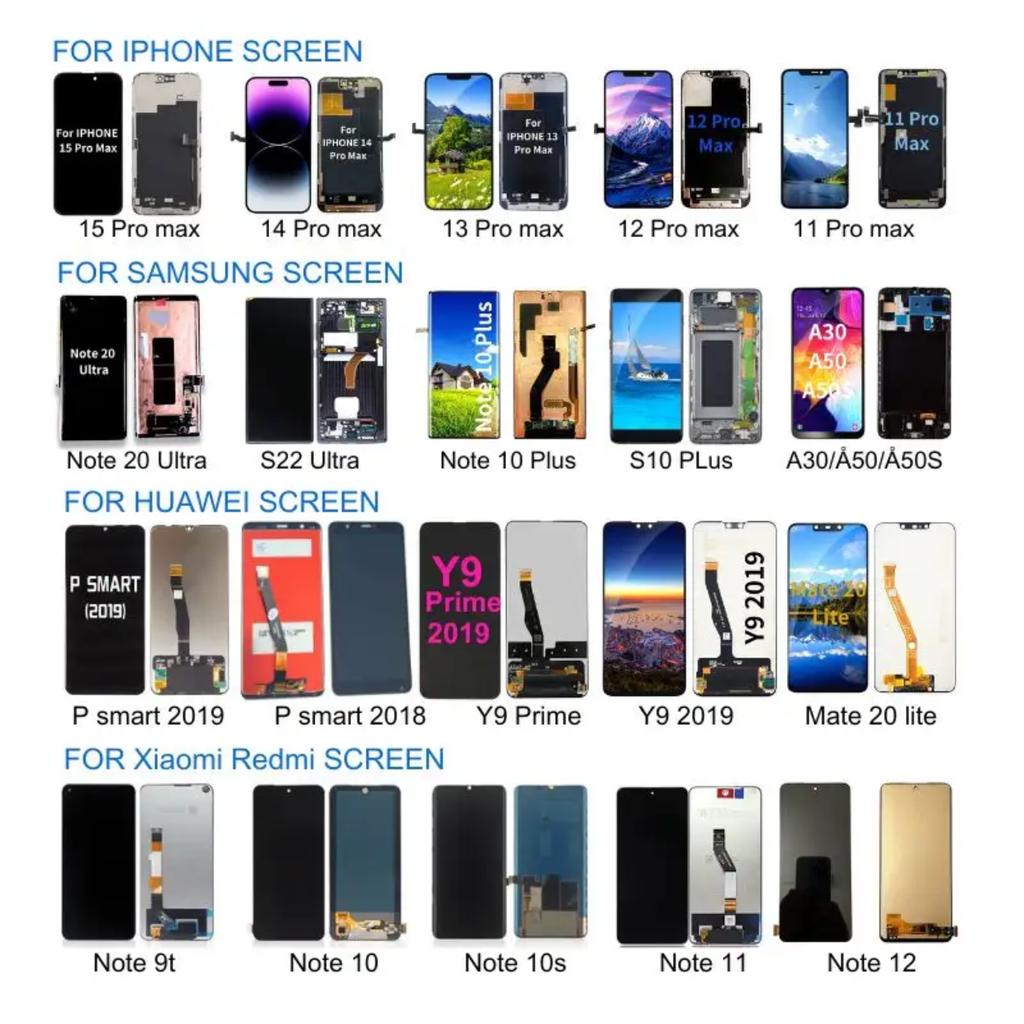 Original New AMOLED Screen LCD Digitizer Panel for Mi Note 10 Lite/CC9 Pro Mobile Phone 350-400cd Luminance 3-Month