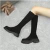 Small Size 32-40 Martin Boots for Women Short Boots for Women Suede Boots for Women Autumn and Winter Style Slim Long Socks Boots