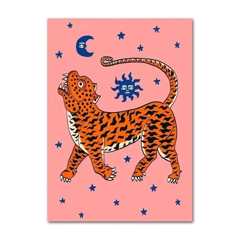 Fashion Leopard Animal Living Room Carpet Retro Art Bedroom Bedside Kitchen Mat Home Coffee Tables Large Area Rug Decoration