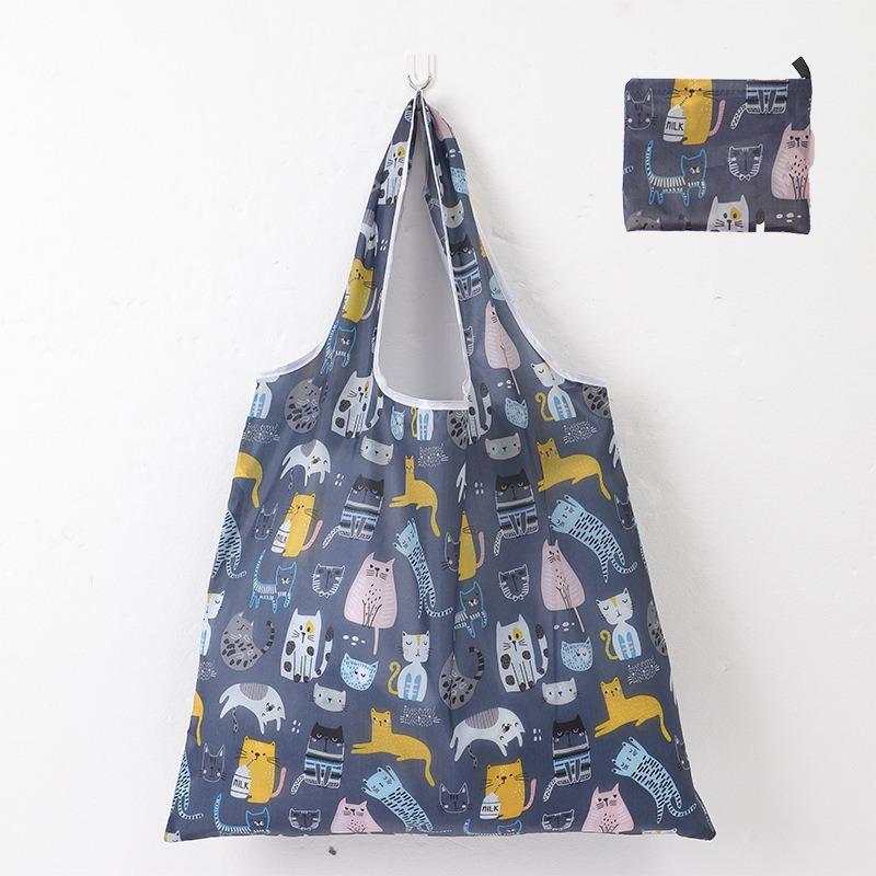 Reusable Shopping Bag, Foldable and Portable Large Capacity Shopping Bag, Suitable for Shopping, Office, Travel, Parties, Organizing and Storage