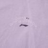 Li-Ning Comfortable Casual Simple Quick-Dry Letter Round Neck Pullover Short Sleeve T-Shirt Women T-Shirts Twilight-Purple ATSV140-4