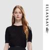 ELLASSAY Women's Slim-Fit Short Sleeve Knit Top