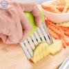 Kartoffelschneider Edelstahl Wellenschliffmesser Pommes Frites Chip Cutter Küchengemüseschneider Schneidwerkzeuge Kochen Küchenhelfer