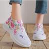 Fashion Spring Autumn New Women's Fashion Vulcanize Shoes Water Diamond Casual Breathable Shoes Slip On Printed Women's Sports Shoes