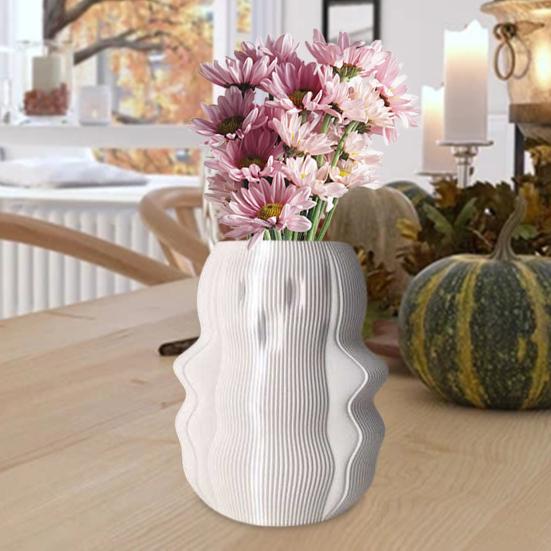 Halloween Ghost Spooky Flower Pot Vase Candy Bowl Plant Holder