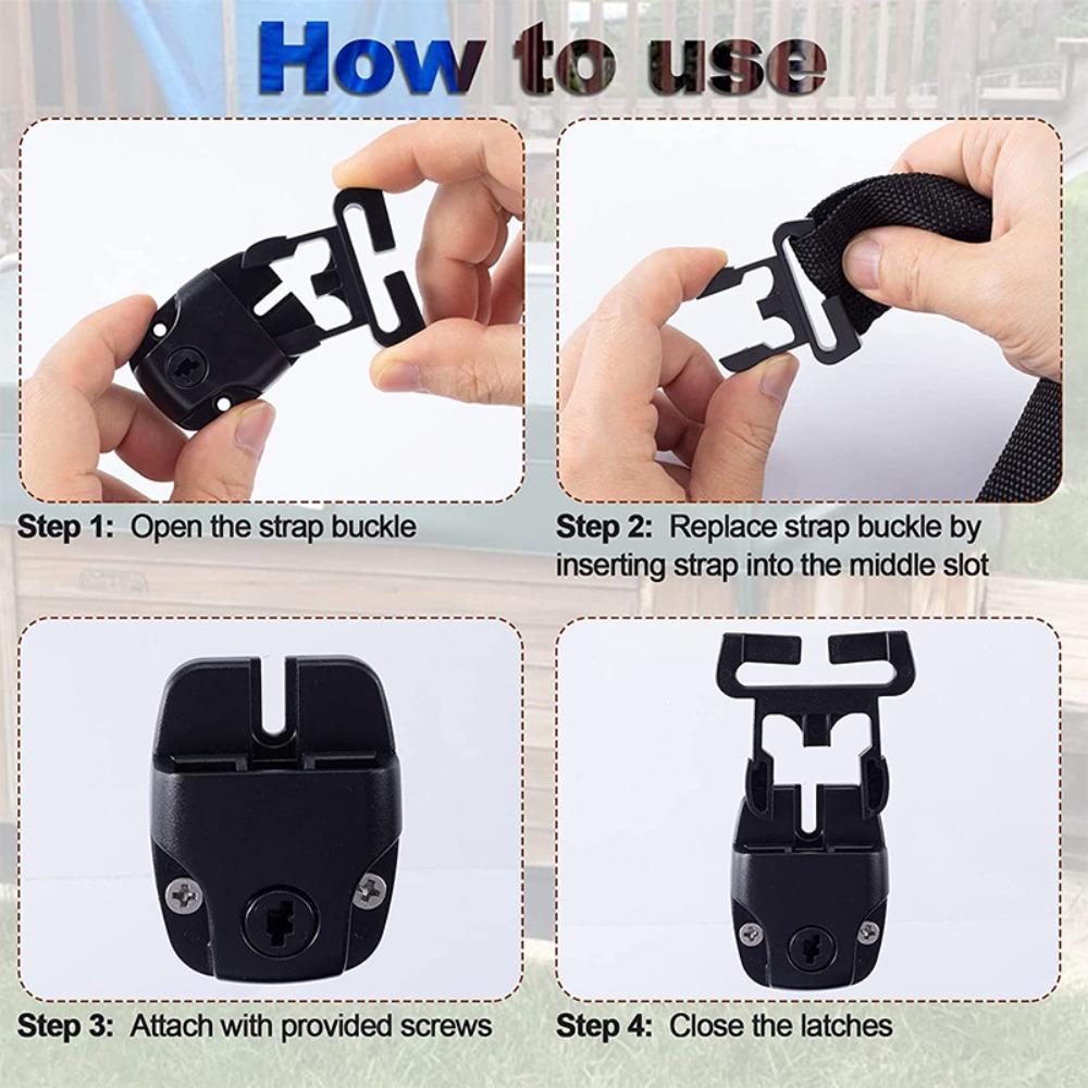 4 Buc/Seturi Siguranță Sporită Cataramă de Blocare pentru Husă de Spa/Cada Fierbinte Kit ABS Accesorii pentru Cada Fierbinte