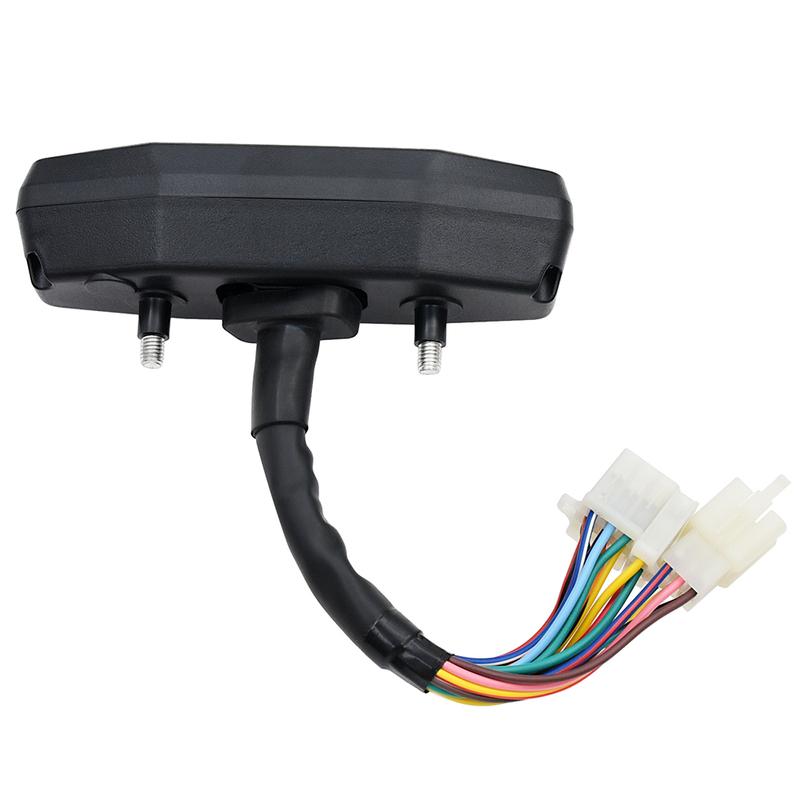 Digital Universal Motorcycle Speedometer Oil Gauge Tachometer Meters Instrument Cluster Turn Signal Light Indicator