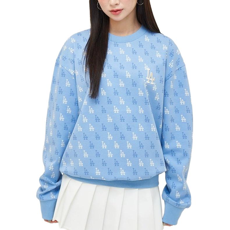 MLB Los Angeles Dodgers Sweatshirt Unisex Sky Blue 3AMTM0344-07SBS