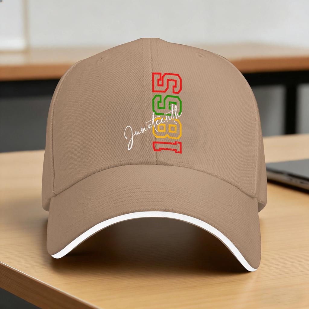 Juneteenth 1865 Shirts June 19Th 1865 Freedom Day Baseball Cap  Men Adult Custom Logo Hip Hop Hats Breathable Baseball Caps