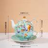 Creative Ceramic Tea Set Large Capacity English Afternoon Tea Coffee Pot Bone China Tea Cup and Saucers for Home Office