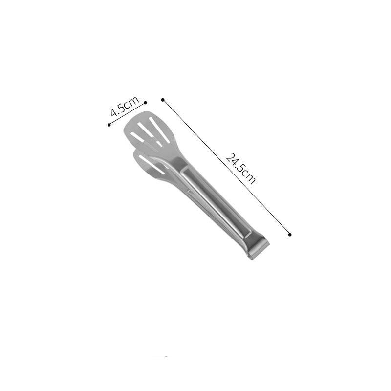 Stainless Steel BBQ Steak Tong - Slotted Serving Tong for Grilling, Cooking & Kitchen Utensil
