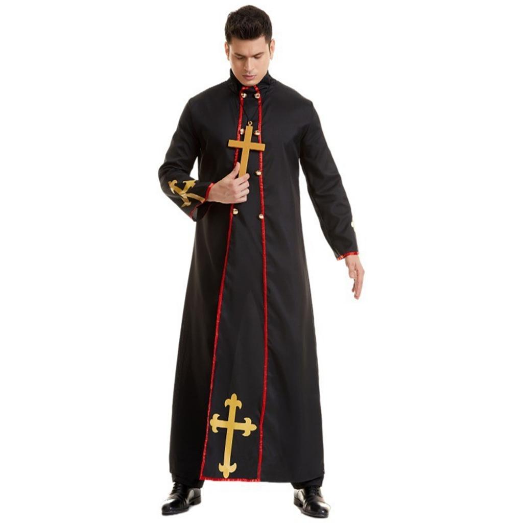 Halloween Pastor Robe and Costume Set for Adults - Church and Role Play Outfit