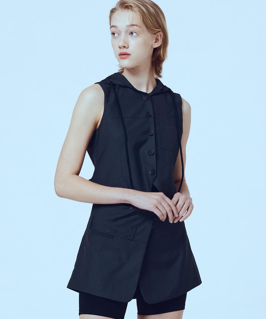 Etosome Two-Way Wrap Skirt (Dark Gray)