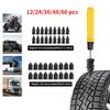 Rubber Tire Repair Nails - Self-Service Puncture Screws for Cars, Motorcycles, Trucks, Bikes Quick Fix Vacuum Tire Repair Studs
