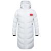 Men's Long Fleece-Lined Cotton Winter Training Coat for Students