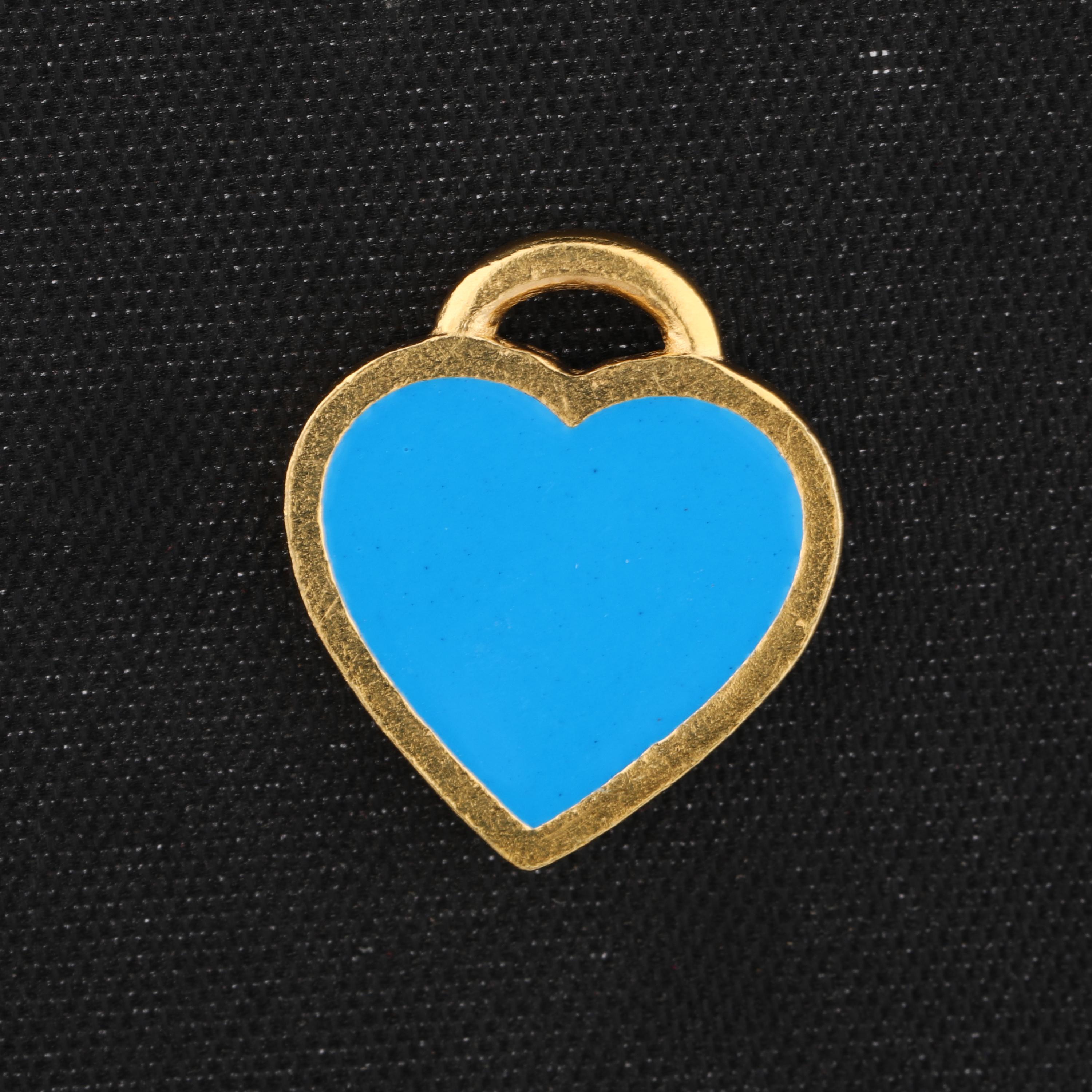 

Enamel Pendant 925 Sterling Silver Gold Plated Minimalist Jewelry Gift небо синє кольору