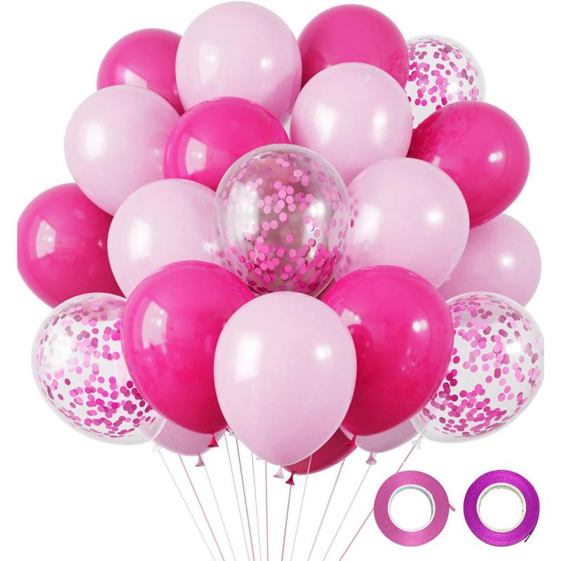 12-Inch Sequin Metallic Latex Balloons, 30pcs - Perfect for Birthday Party Decorations