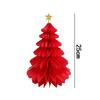 Christmas Tree Table Decoration Paper Honeycomb Pendant Merry Christmas Hanging Ornaments For Home New Year Xmas Festival