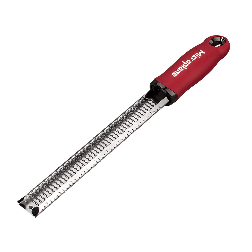 [Microplane] Microplane Premium Classic Series Zester Grater 46120 Red Premium Classic Series Zester Grater Red Kitchen