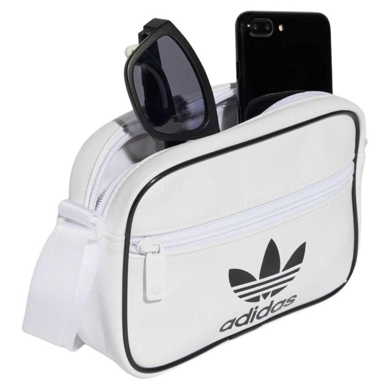 Adidas Originals ADICOLOR Polyurethane Shoulder Bag, Crossbody Bag Mini Unisex White Adidas IX7484