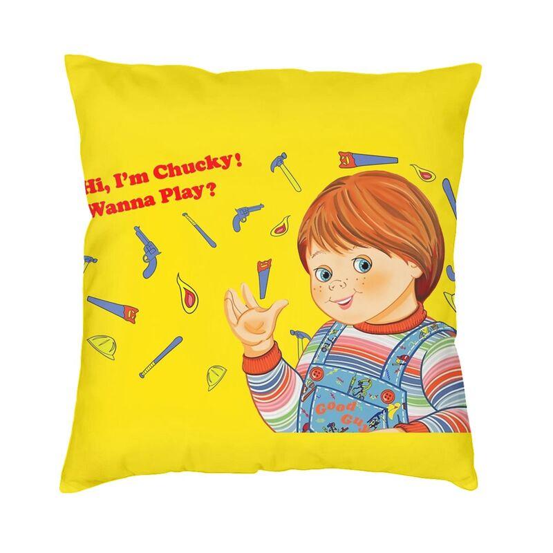 Bride Of Chucky Cushion Cover xcm Polyester Killer Doll Chucky Throw Pillow Case for Sofa Car Pillowcase Bedroom Decoration