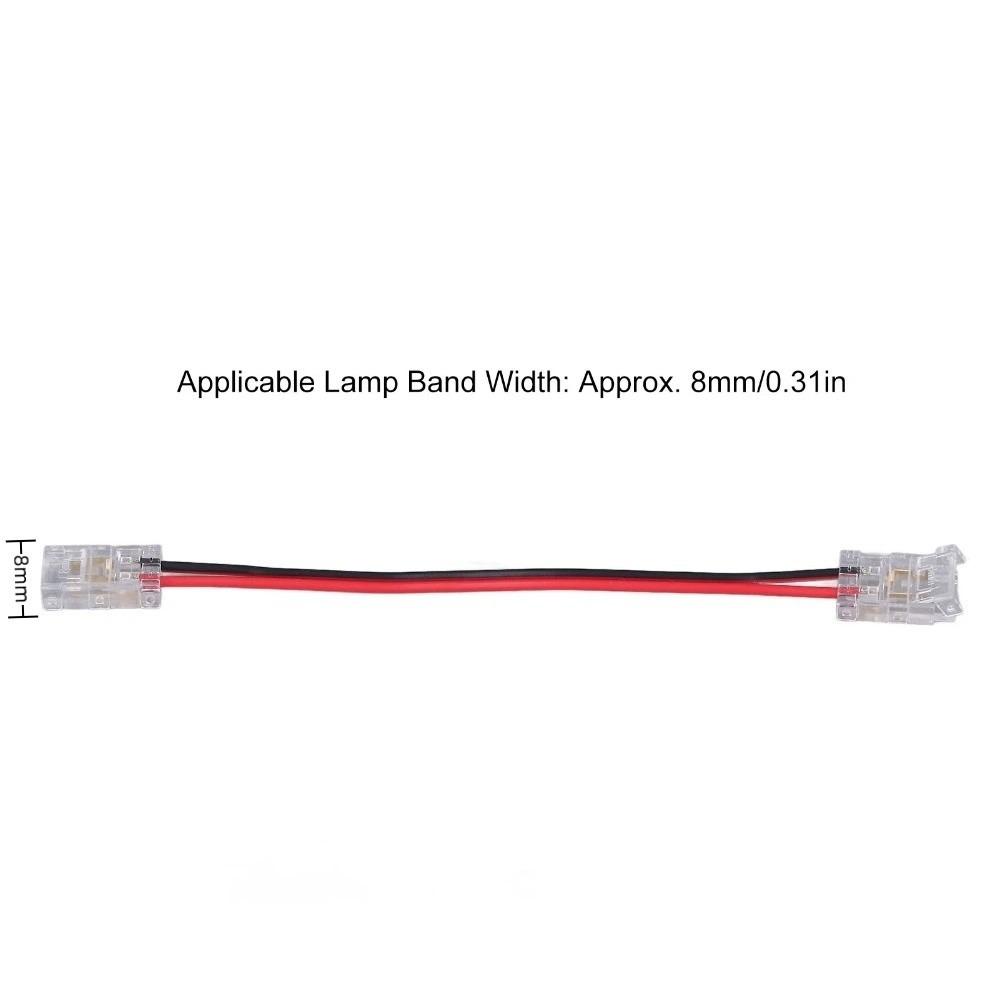 10pcs Double Headed Strip Light Connector 8mm/10mm Jumper Connector LED Strip Connector  For Party