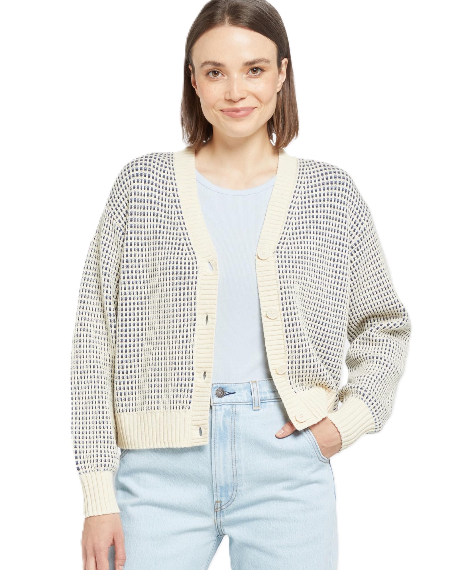 Levi s Cardigan SNOWFLAKE Knit V-Neck Cardigan Women s A8728-0009 US S