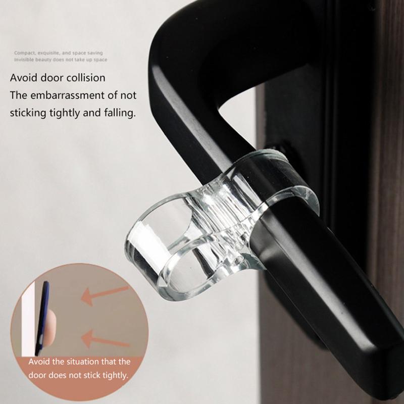 2/5/10Pcs Door Stops Pvc Door Handle Buffer Wall Protection Doorknob Bumper Furniture Protected Crash Pads Shockproof Rings