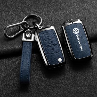 awq6Car Zinc Alloy Key Case Cover Shell For VW Polo Golf Passat Tiguan Beetle T5 Up Eos Langyi Sagitar Jetta Weiling Bora