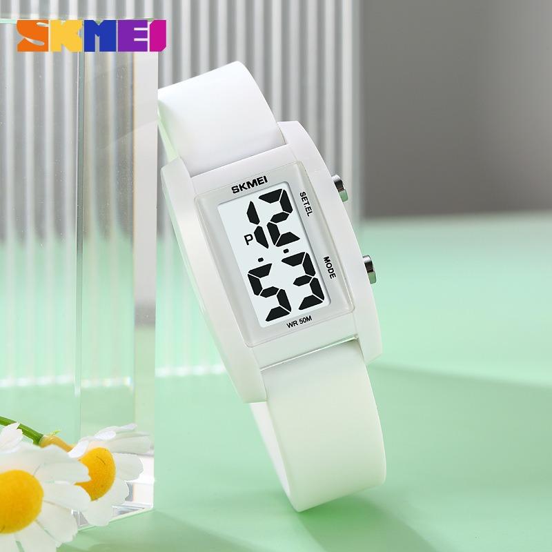 Square watch, electronic watch, student model, high-value watch, waterproof luminous watch.