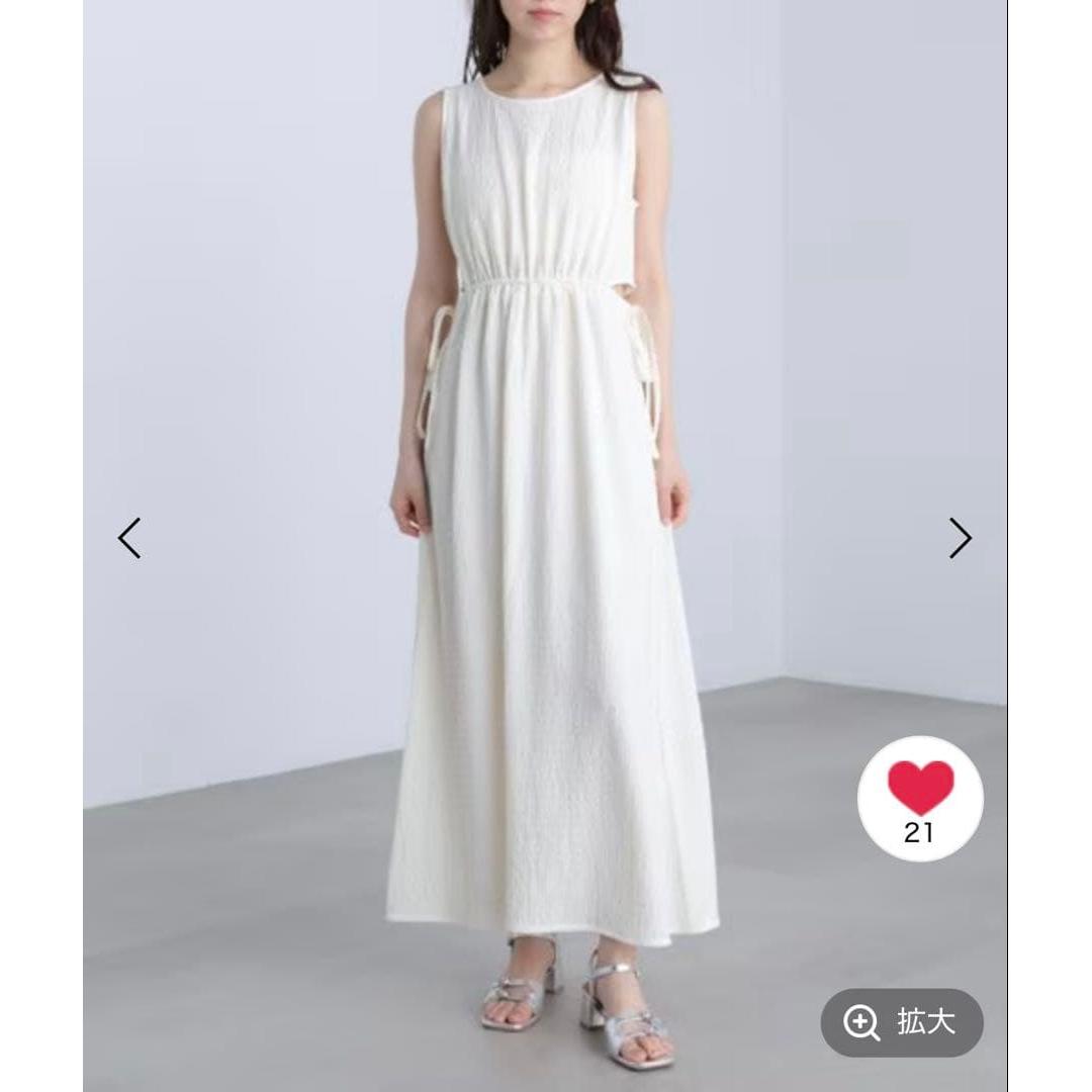 Used [FREE S MART] Side cut sleeveless cut and sew dress