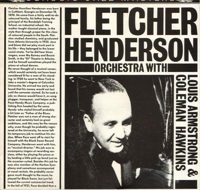 LP Record FLETCHER HENDERSON & HIS ORCHESTRA, - Fletcher Henderson Orchestra With L CJM88507 Classic Jazz Ma 1983 Netherland Jazz Used