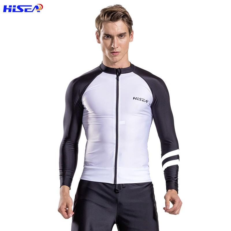 0.5mm Split Snorkeling Suit Men Women UV Protection Quick Dry Long Sleeve Rash Guard Set