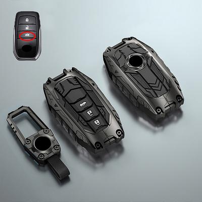 Car Key Case Fob Cover Holder Shell For Toyota Yaris Cross Hilux Innova Fortuner Camry Land Cruiser 200 300 Prado Crown TLK 200