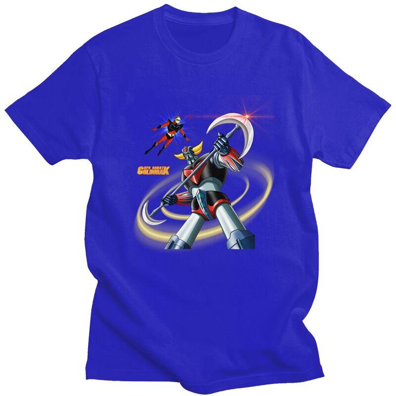 Custom Actarus Goldrake T-shirts voor Mannen Korte Mouwen Vrijetijds T-shirt UFO Robot Goldorak T-shirt 100% Katoen T-shirts Cadeau Idee