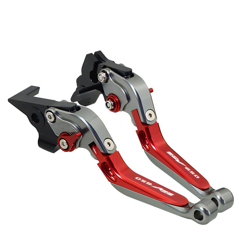 SV650 ABS 2010-2021 Short Brake & Clutch Levers, Aluminum Alloy Handlebar