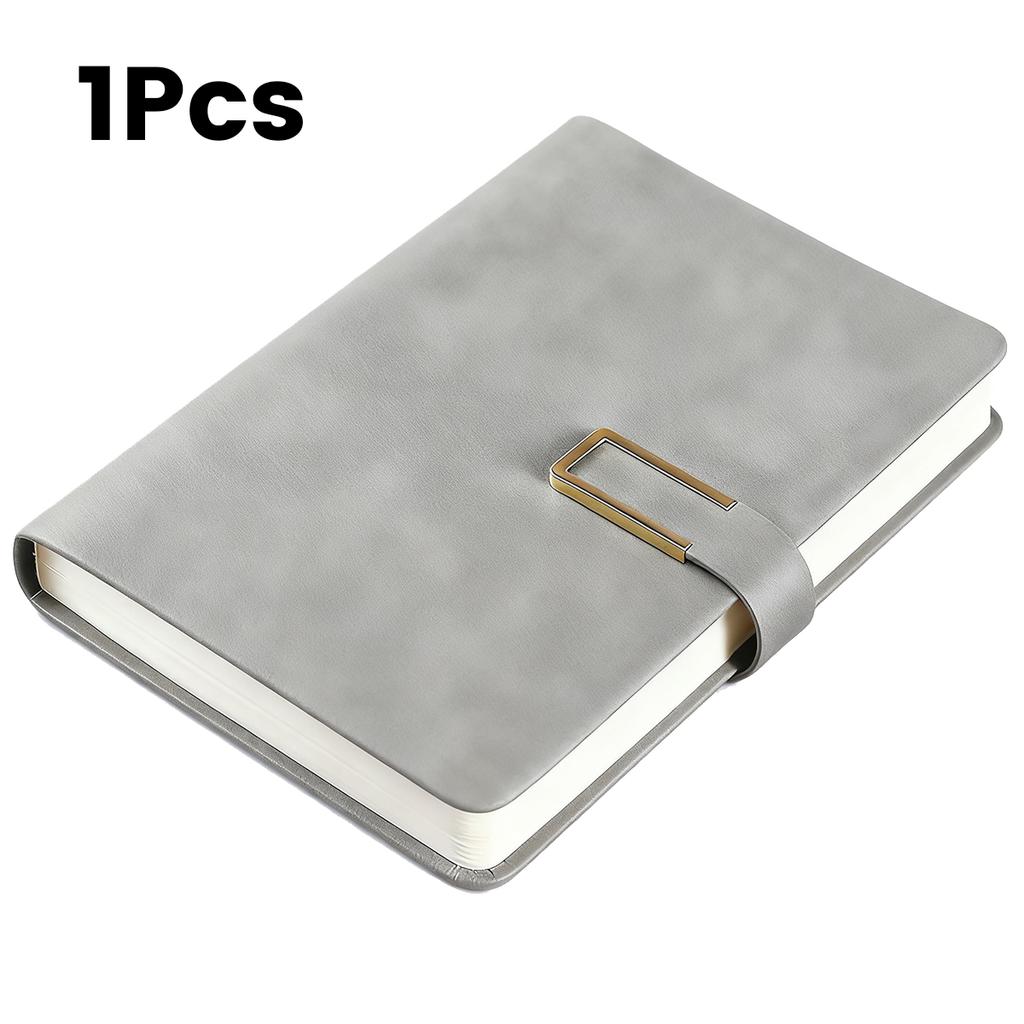 1Pcs Vintage A5 Leatherbound Notebook with Soft Cover and Bookmark Perfect for Business Meetings and University Life