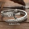 1pc Punk Gothic Geometric Open Sword Bangle Bangle Bracelet Bracelet Couple Gift Men Hip Hop Jewelry