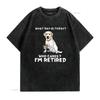 What Day Is Today Who Care Im Retired Funny Labrador Dog T shirt vintage Washed Slightly Comfortable Stretched Versatile