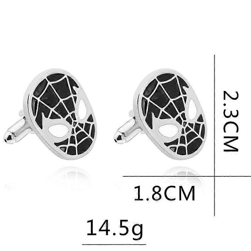 Spider Logo Cufflinks for Men's French-style Shirts, Alloy Accessories, FBA Alloy.