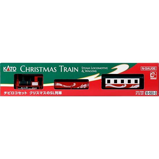 KATO N Gauge Chibi-Loco Set Christmas Steam Locomotive Train Model Railroad Steam Locomotive 10-503-