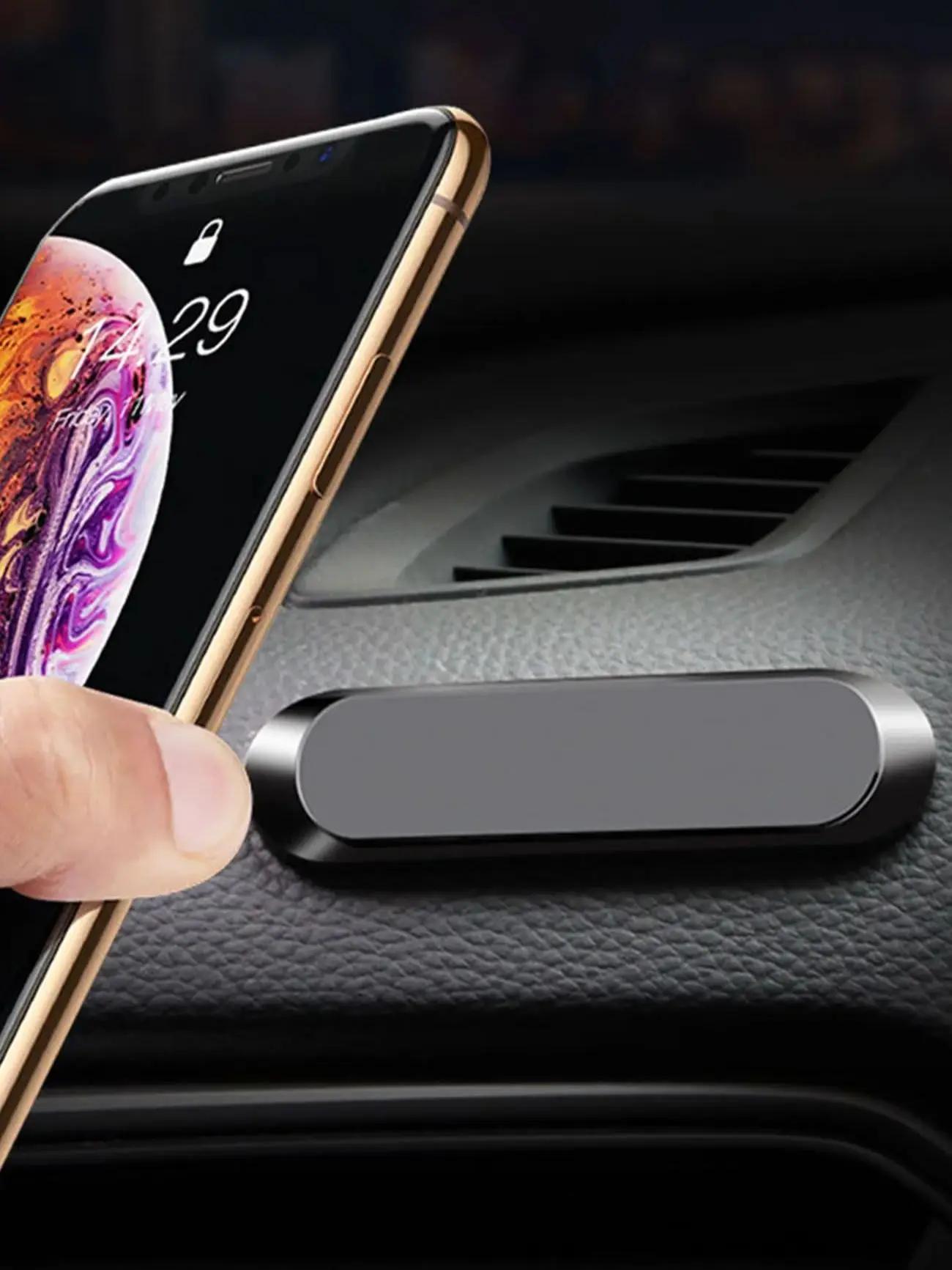 

Simple Mini Strip Shape Magnetic Car Phone Holder Car Accessories 9*2.4MMStrong Magnetic Magnets Nano-markless Glue