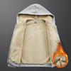 Sweatshirt Coat Front Pockets Warm Zipper Jacket Women Winter Plush Lined Cardigan Hoodie Men
